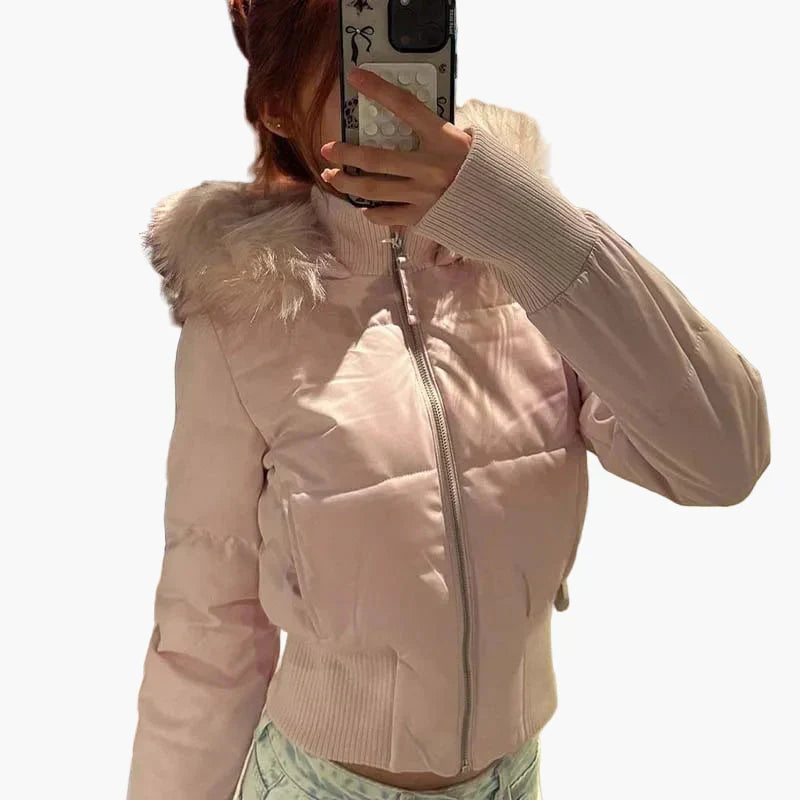 Women's Quilted Winter Jacket – Hooded