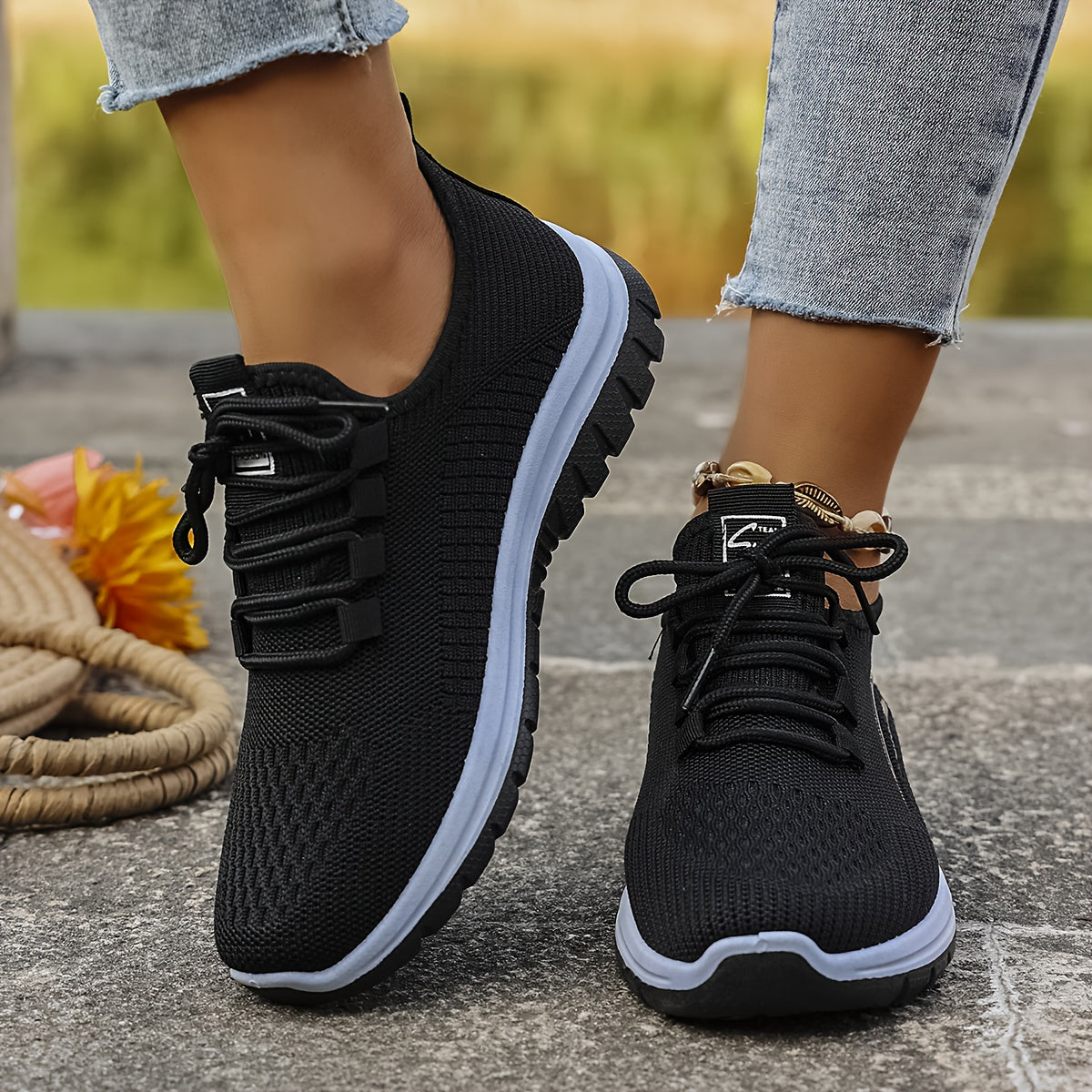 Women's Cozy Walking Sneakers – Wide Fit
