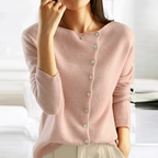 Women’s Alfonsa Cashmere Cardigan – Side Closure