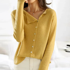 Women’s Alfonsa Cashmere Cardigan – Side Closure