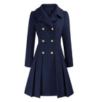 Women's Winter Overcoat – Lapel Collar