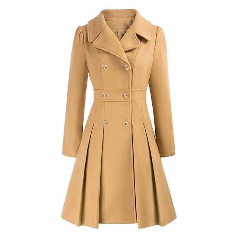Women's Winter Overcoat – Lapel Collar