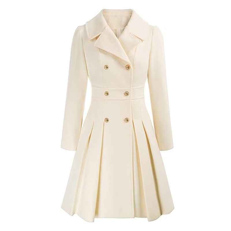 Women's Winter Overcoat – Lapel Collar