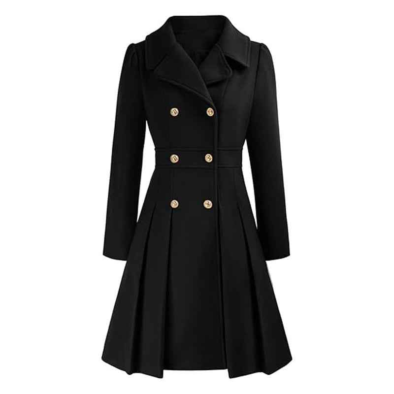 Women's Winter Overcoat – Lapel Collar