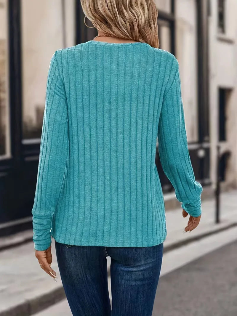 Longsleeve With Ribbed Texture
