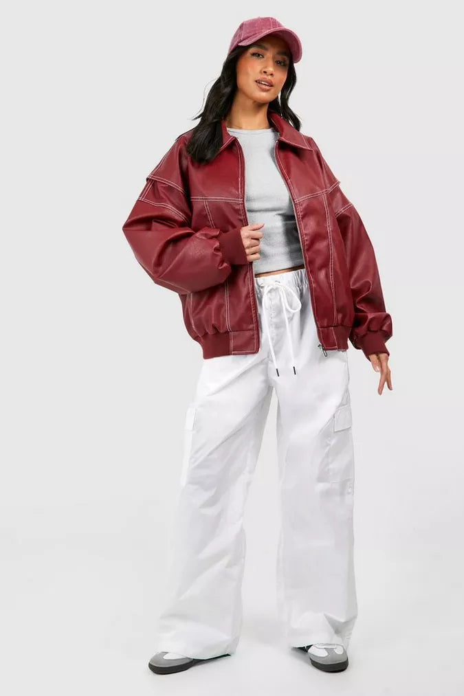 Amelia Oversized Bomber Jacket