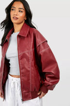 Amelia Oversized Bomber Jacket
