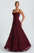 Florencia Floral Maxi Dress - Open Back Bow Detail