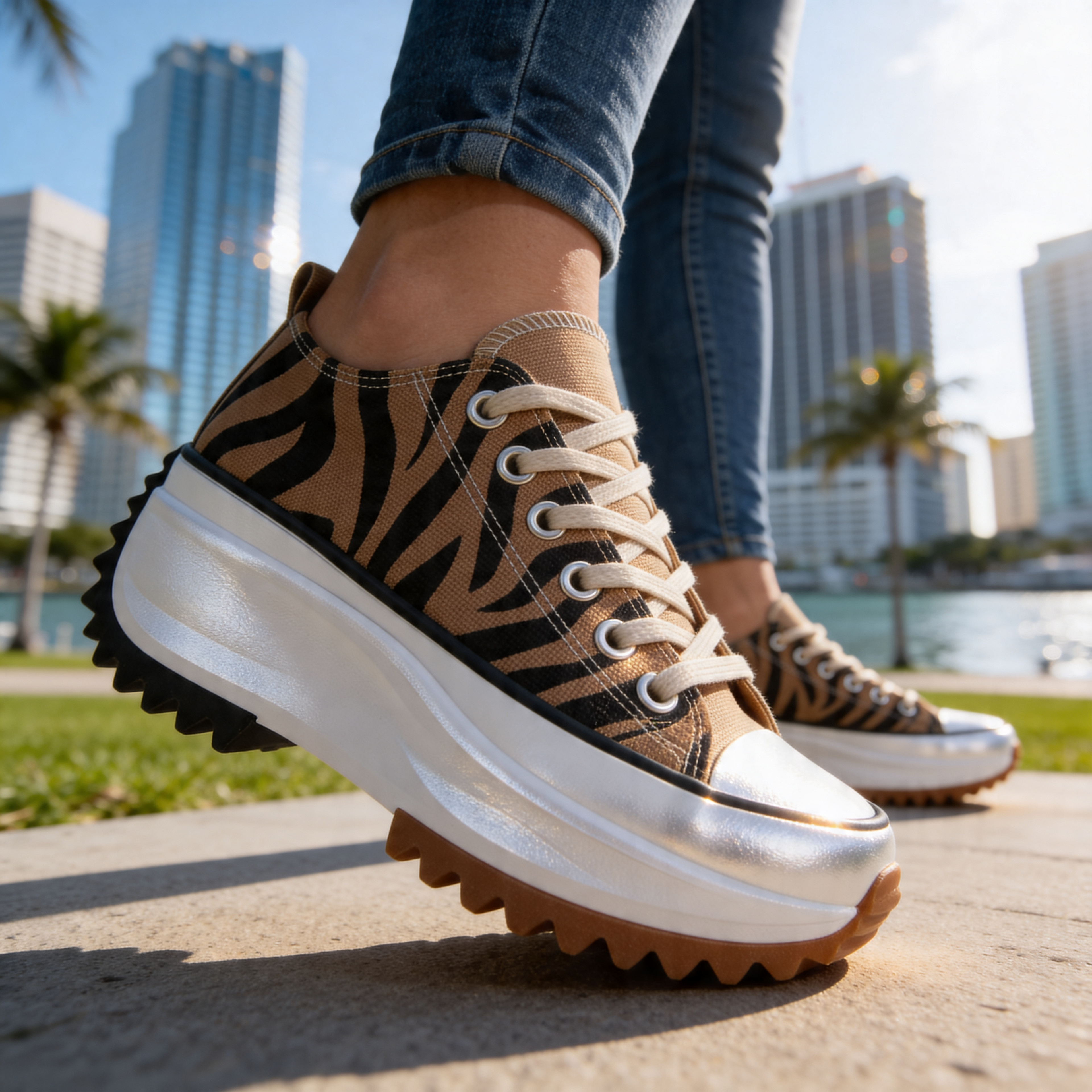 Ava | Chic Platform Sneakers – Cushioned Sole