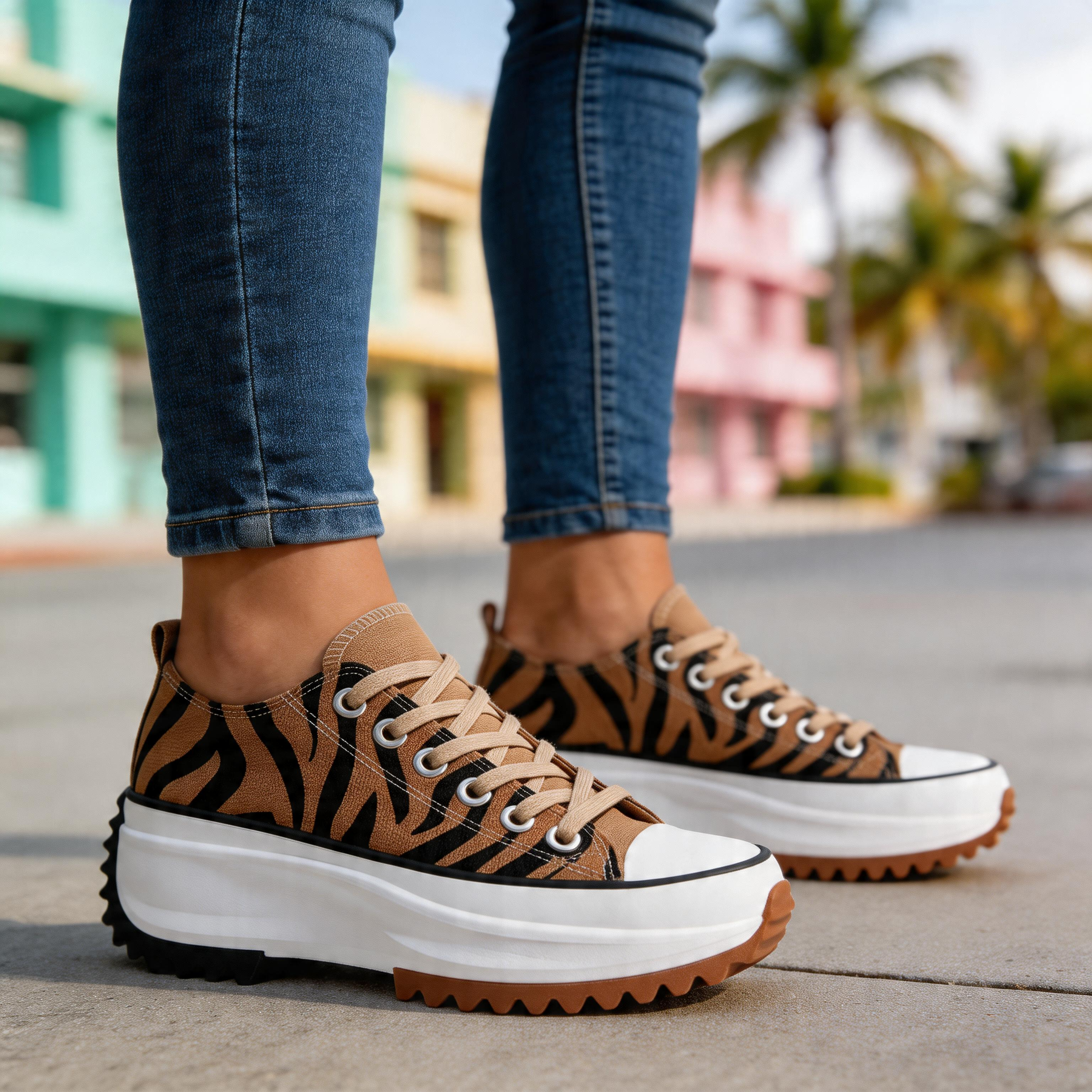 Ava | Chic Platform Sneakers – Cushioned Sole