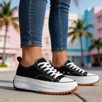 Ava | Chic Platform Sneakers – Cushioned Sole