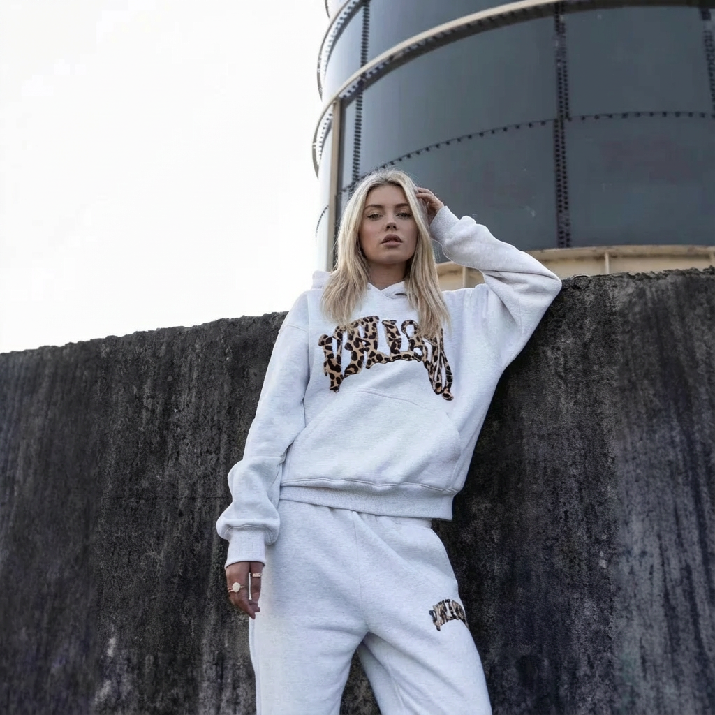 Women's Velora Leopard Lounge Set – Hoodie & Joggers