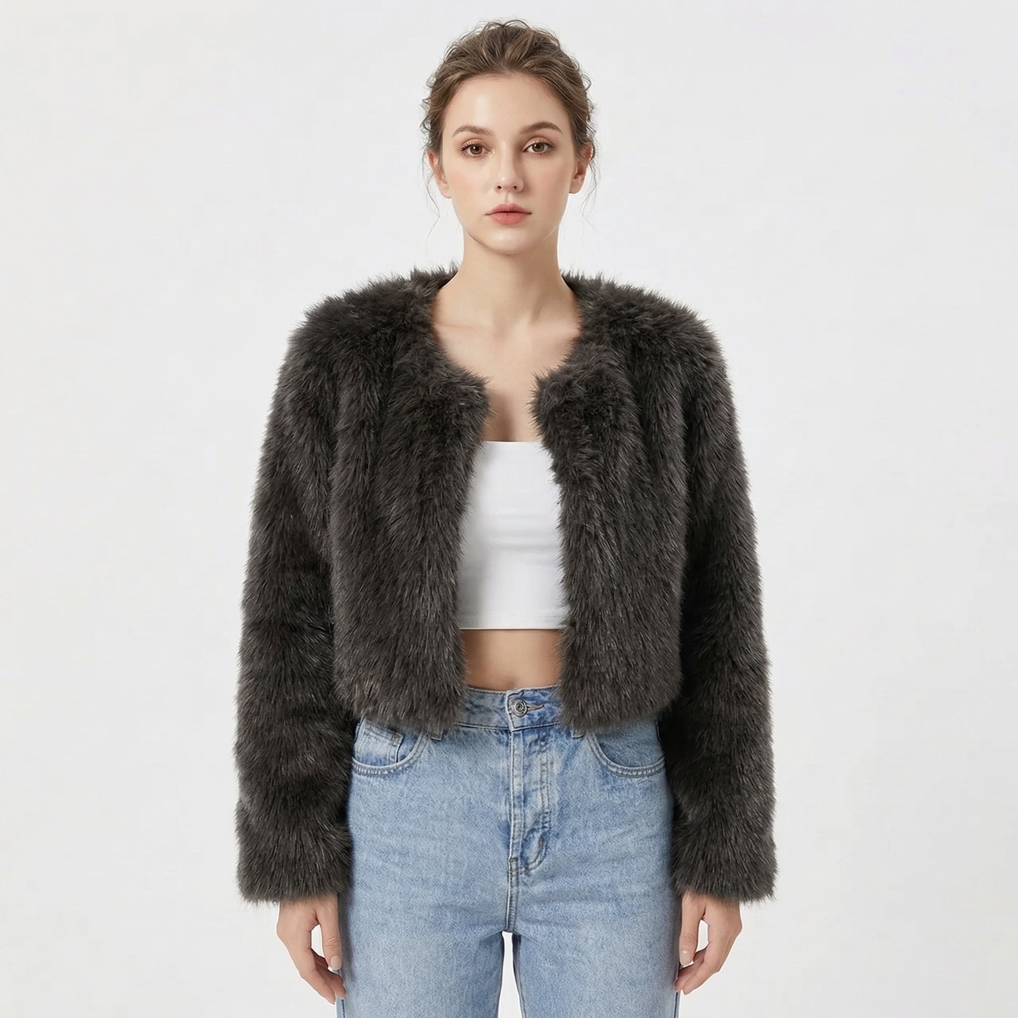 Camille Laurent Faux Fur Jacket