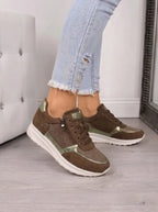 Women's Chic Zip-Up Sneakers – Cushioned Sole