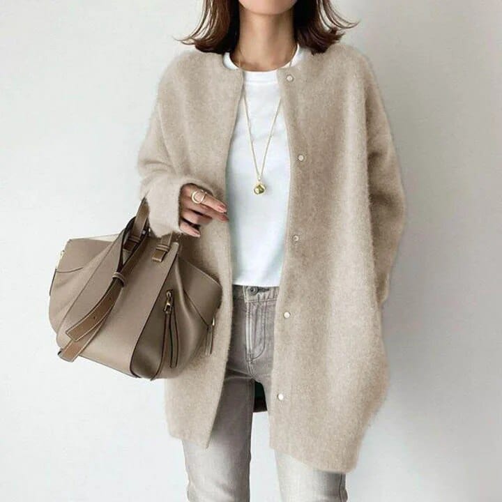 Women's Cozy Knit Cardigan – Button Front