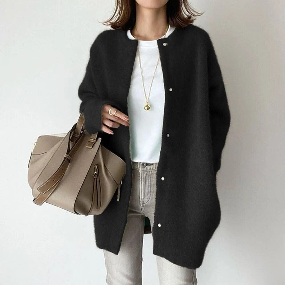 Women's Cozy Knit Cardigan – Button Front