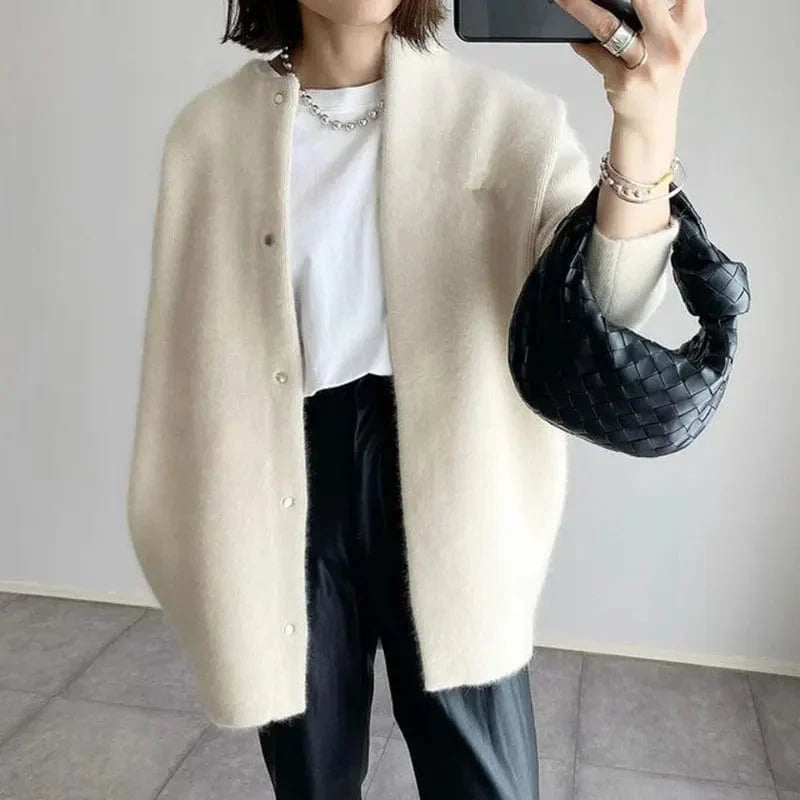 Women's Cozy Knit Cardigan – Button Front