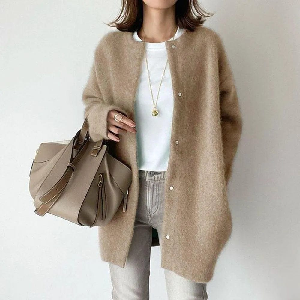 Women's Cozy Knit Cardigan – Button Front