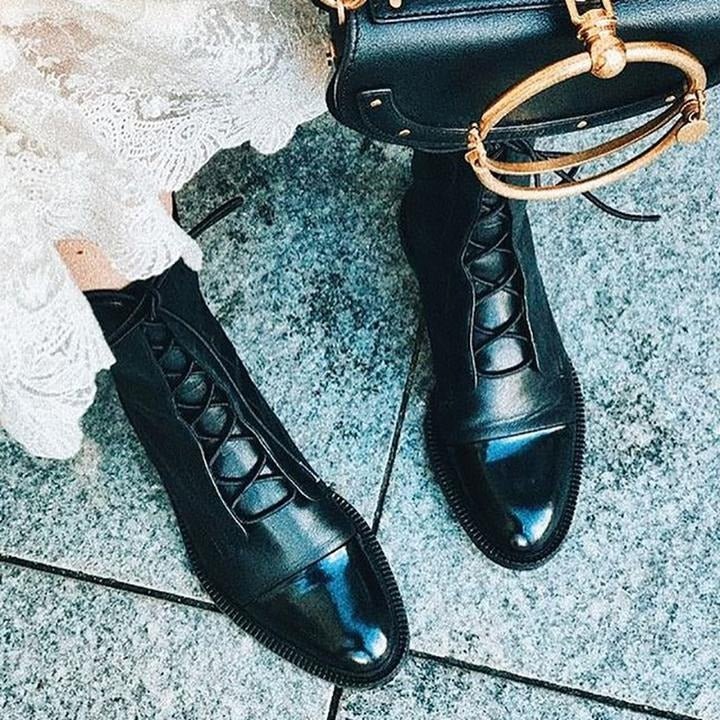 Beatriz | Botas Altas Con Cordones