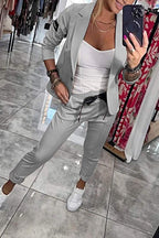 Fenna™ | Relaxed Solid Color Two-Piece Set for Women