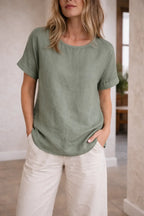 Lightweight Women's Top With Short Sleeves