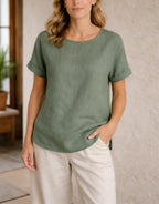 Lightweight Women's Top With Short Sleeves