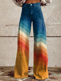 Mia | Chic Zigzag Print Pants – Comfort Fit