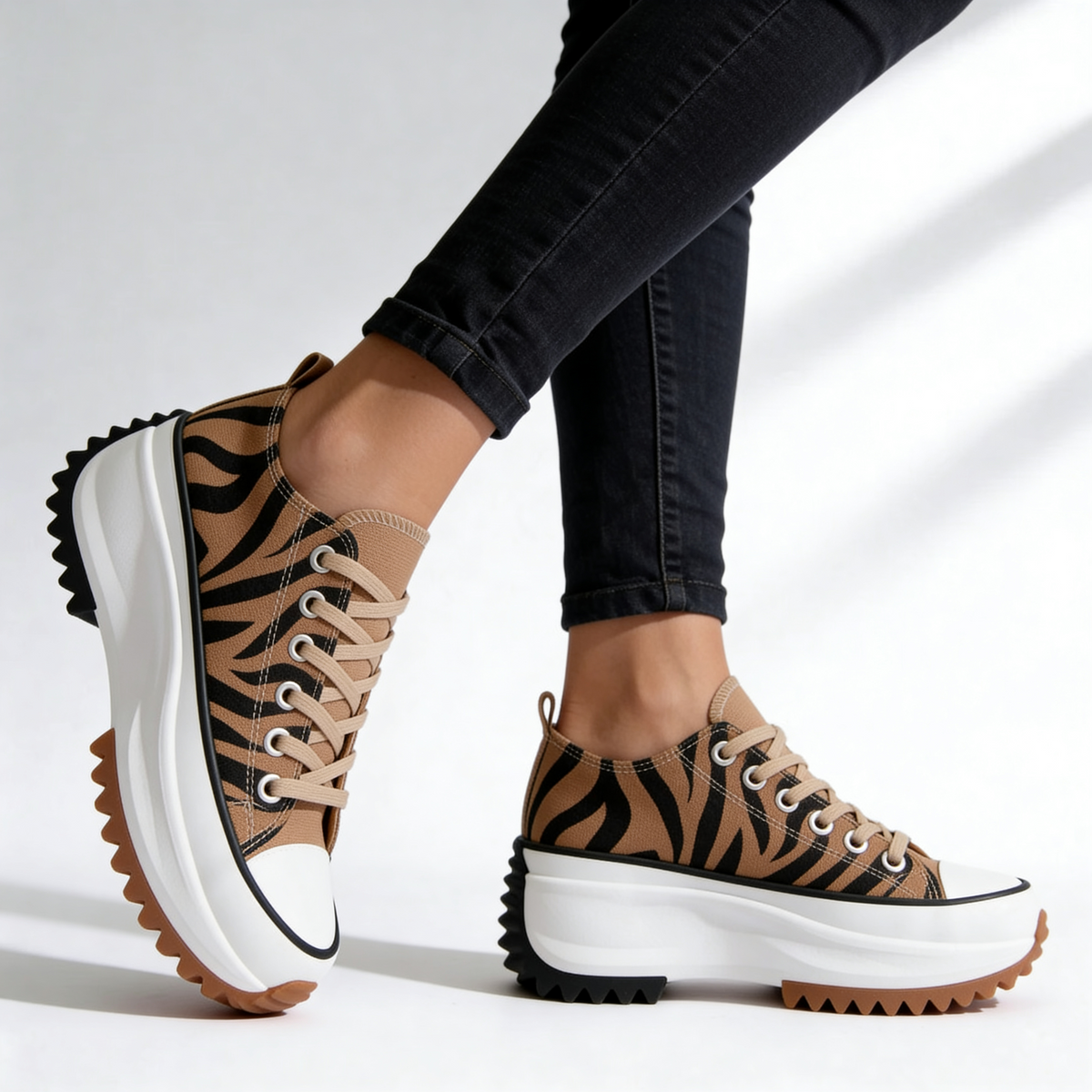 Ava | Chic Platform Sneakers – Cushioned Sole