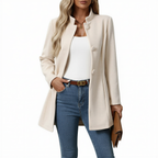 Evelyn A-Line Trench Coat – Button Front