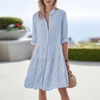 Inma | Vestido Camisero Rayado