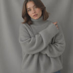 Women's Sydney Cashmere Turtleneck Sweater – Oversized Fit