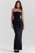 Moni Strapless Corset Maxi Dress