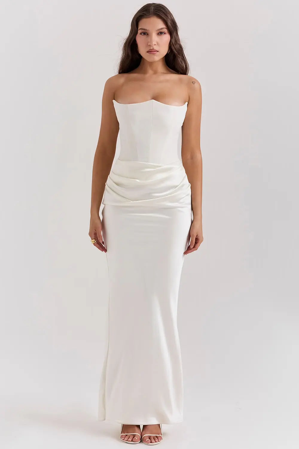 Moni Strapless Corset Maxi Dress