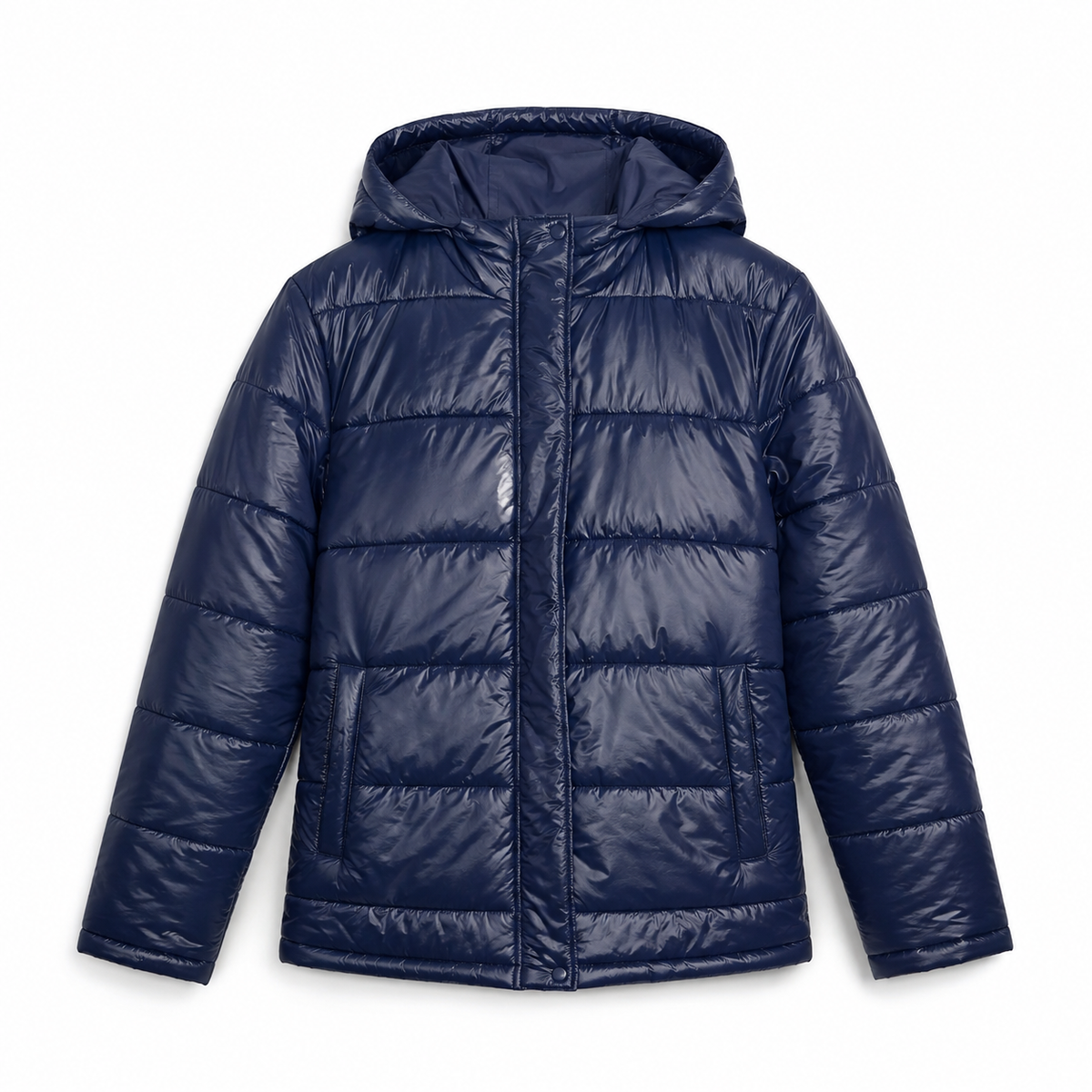 Women's Chic Quilted Puffer Jacket – Side Pockets