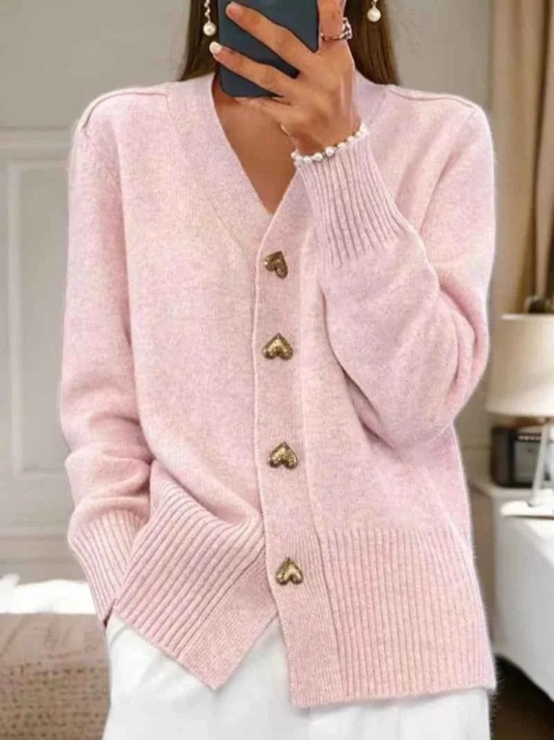 Women's Cozy Cardigan – Round Neck