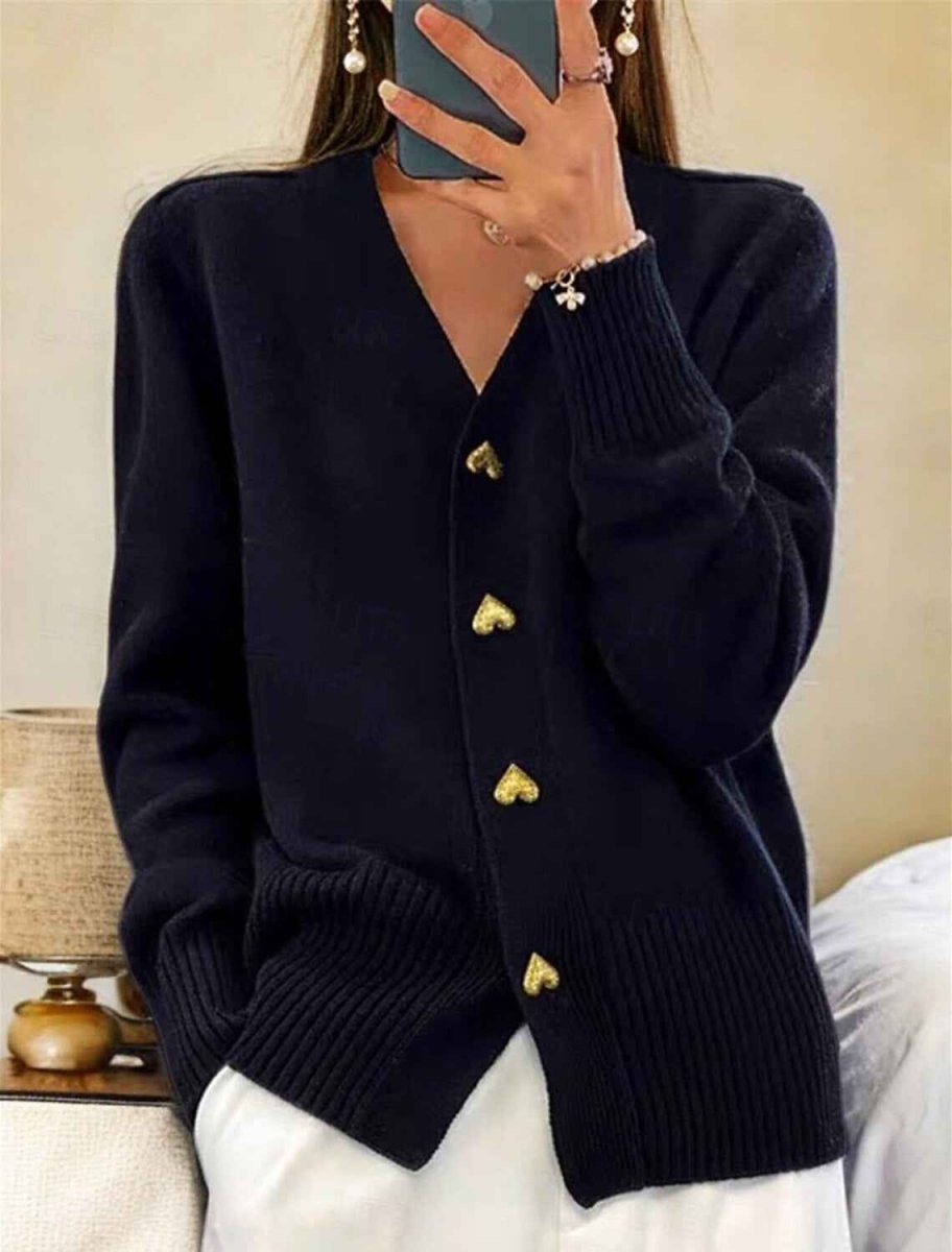 Women's Cozy Cardigan – Round Neck