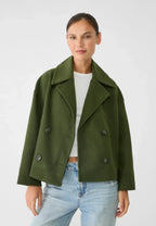 Women's Chic Double-Breasted Jacket – Crossover Front
