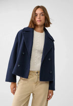 Women's Chic Double-Breasted Jacket – Crossover Front
