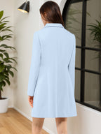 Women's Cozy Pea Coat – Notched Lapel