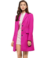 Women's Cozy Pea Coat – Notched Lapel