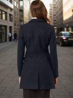 Women's Cozy Pea Coat – Notched Lapel