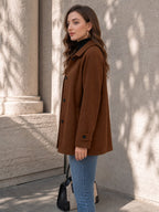 Women's Chic Button-Down Jacket – Pointed Collar