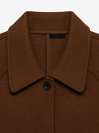 Women's Chic Button-Down Jacket – Pointed Collar