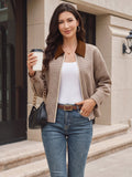 Women's Chic Houndstooth Jacket – Patchwork