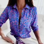 Raquel | Blusa Estampada Con Cuello