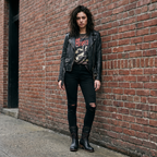 Women's Studded Mid-Calf Boots – Lace-Up