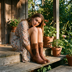 Women's Studded Mid-Calf Boots – Lace-Up