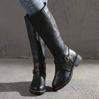 Women's Orthopedic Leather Boots – Buckle Strap