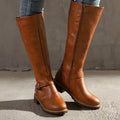 Women's Orthopedic Leather Boots – Buckle Strap